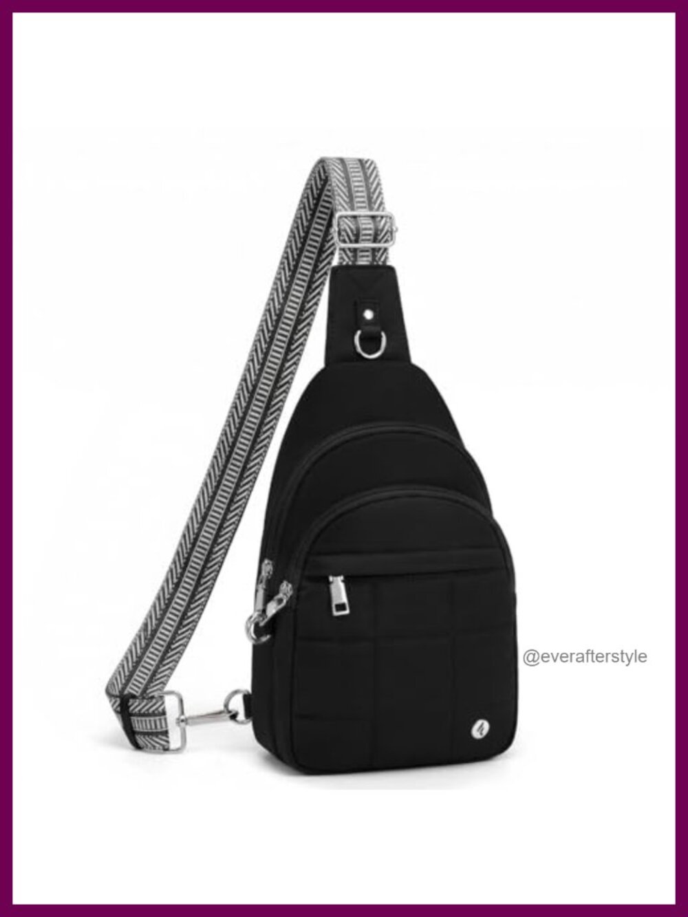 Anti Theft Crossbody Sling Bag RFID Water Resistant Nylon Travel